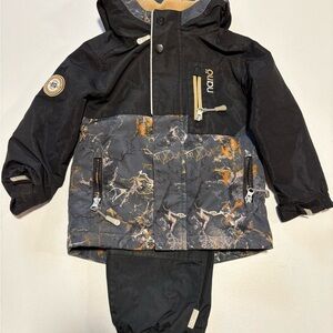 Nano jacket Black and Gray mid-season kit toddler size 3